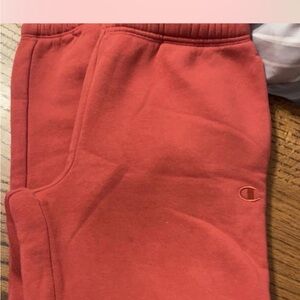 Champion womans red/orange cuffed joggers